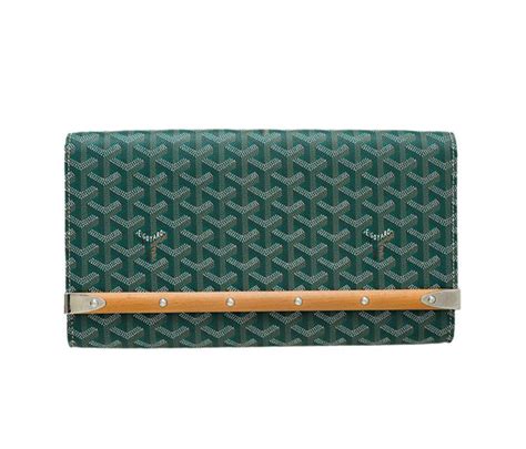 goyard clutch green